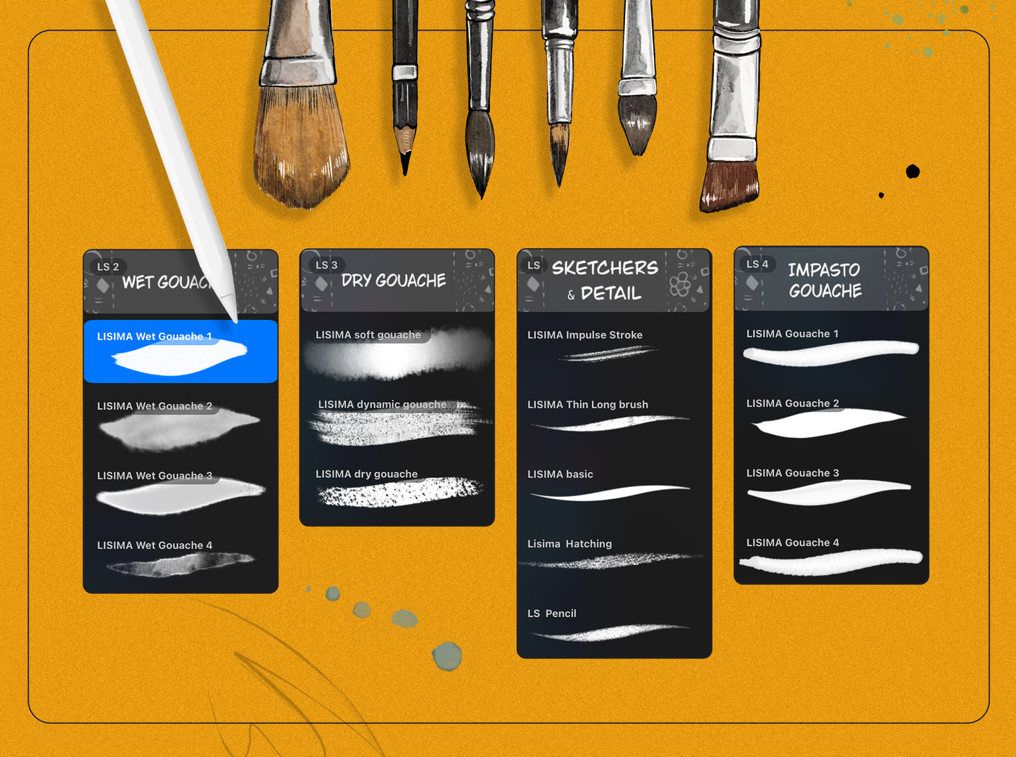 Gouache Brushes
